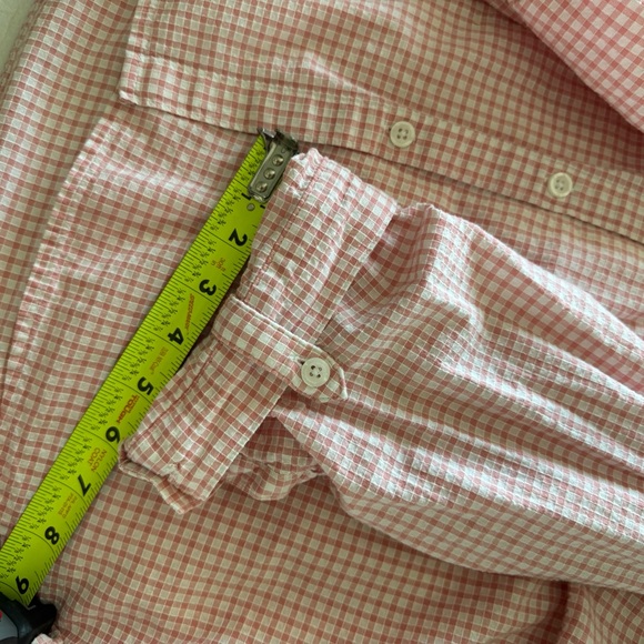 Croft & Barrow Cotton Pink Gingham Button-Up Shirt XXL - Picture 8 of 9